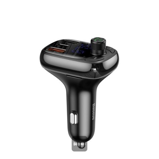 Picture of Baseus T typed S-13 Bluetooth MP3 car charger (PPS Quick Charger-) - Black