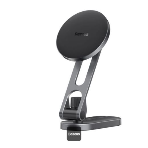 Picture of Baseus T-Space Series Folding Metal Car Phone Mount - Frost Silver