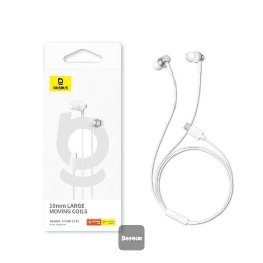 Picture of Baseus Encok CZ11 Wired Earphones Moon - White