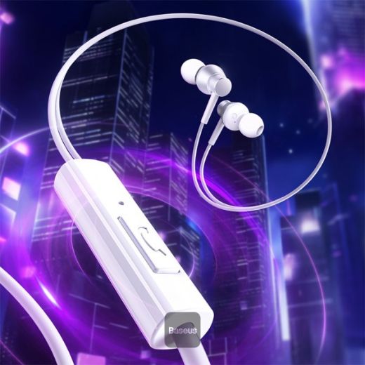 Picture of Baseus Encok CZ11 Wired Earphones Moon - White