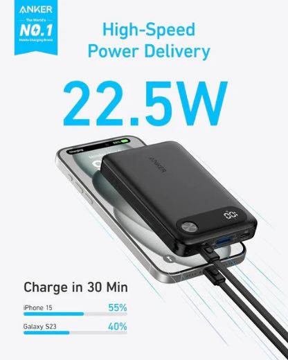 Picture of Anker Power Bank 10000mAh 22.5W - Black