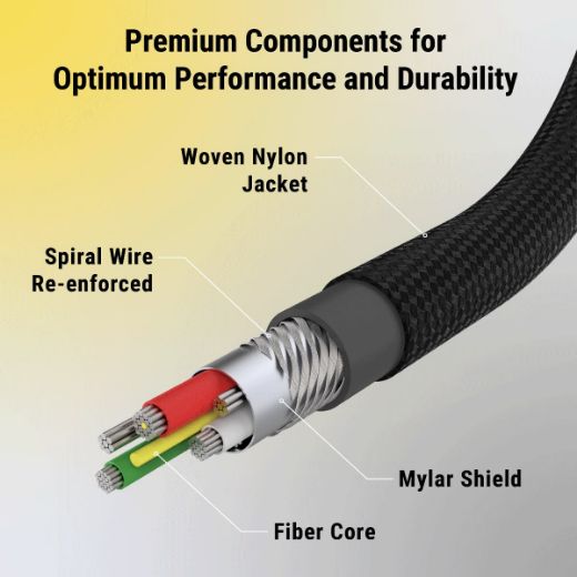 Picture of Scosche StrikeLine USB-C to USB-C / Lightning 1.2M - Black