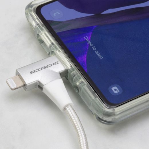 Picture of Scosche StrikeLine USB-C to USB-C / Lightning 1.2M - White