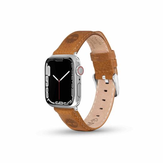 Picture of Timberland Lacandon for Apple Watch 42/44/45/49mm Smart Watch 22mm Leather Strap - Brown Leather