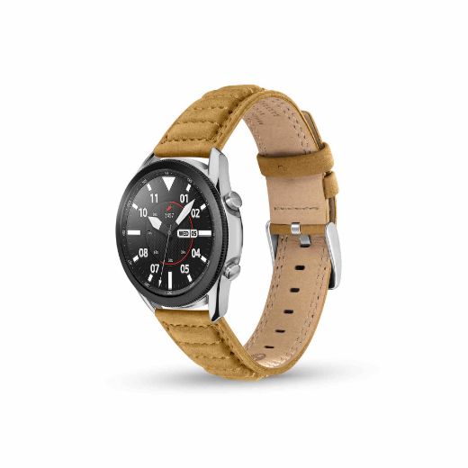 Picture of Timberland Amoskeag for Apple Watch 42/44/45/49mm Smart Watch 22mm Leather Strap - Camel