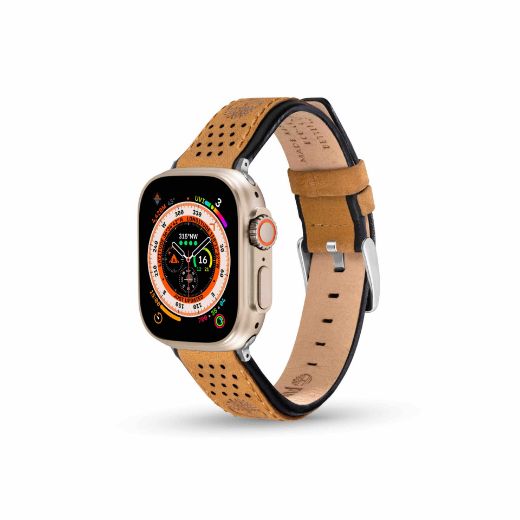 Picture of Timberland Attleboro for Apple Watch 42/44/45/49mm Smart Watch 22mm Leather Strap - Camel