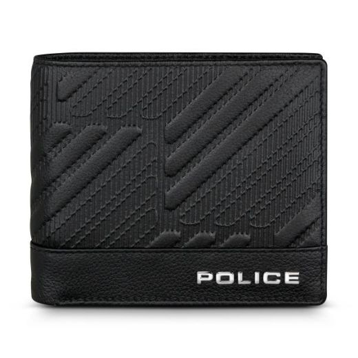 Picture of Police Nouveau Leather Wallet w/ Xtra Card Holder - Black