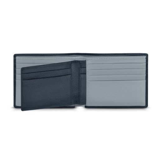 Picture of Police Nouveau Leather Wallet w/ Xtra Card Holder - Navy