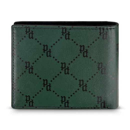 Picture of Police Echo leather Embossed Wallet - Black/Green