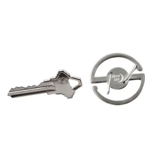 Picture of NiteIze Carabiner Medallion Key Steel - Silver