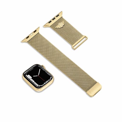 Picture of Police Apple Watch 42/44/45/49mm Mesh Stainless Steel Strap - Gold