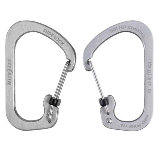 Picture of NiteIze SlideLock Carabiner Stainless #4 - Silver