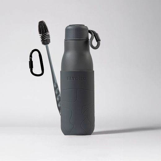 Picture of Eltoro Stainless Steel Bottle 500ml Gray with Gray Sleeve - Grey