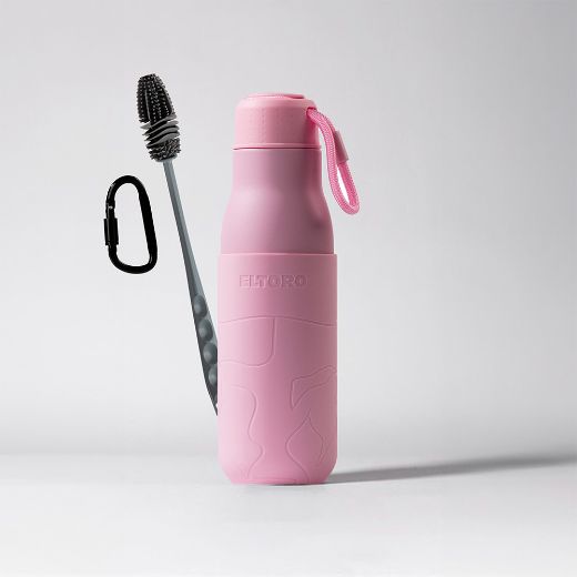 Picture of Eltoro Stainless Steel Bottle 500ml Pink with Pink Sleeve - Pink