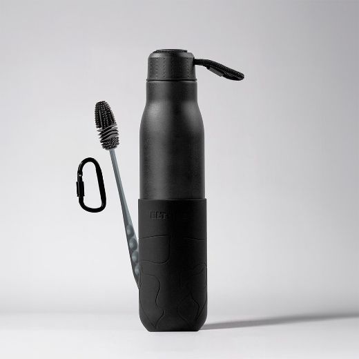 Picture of Eltoro Stainless Steel Bottle 750ml Black with Black Sleeve - Black