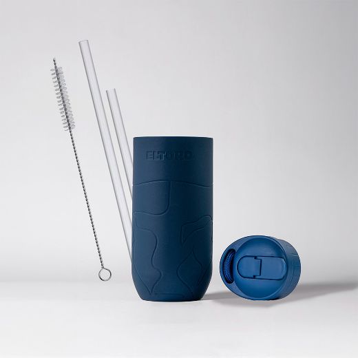 Picture of Eltoro Bottle Sleeve With Straw Lid - Navy