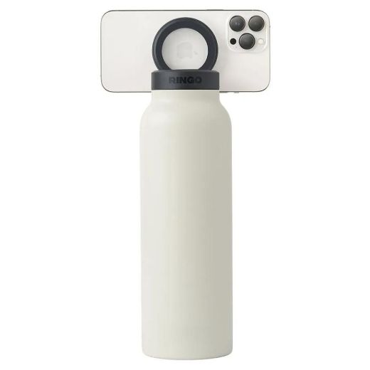 Picture of Ringo Water Bottle 1 Litre MagSafe Booster Ring / MagSafe Screw LID - Ivory