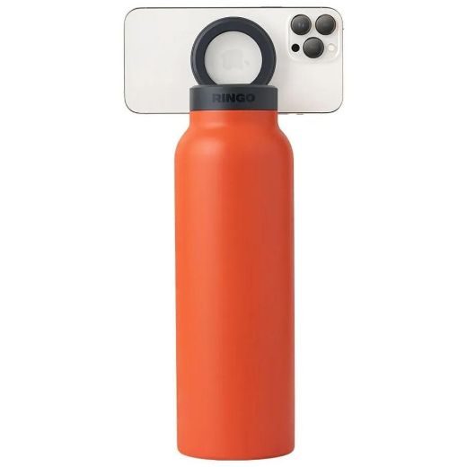 Picture of Ringo Water Bottle 1 Litre MagSafe Booster Ring / MagSafe Screw LID - Orange