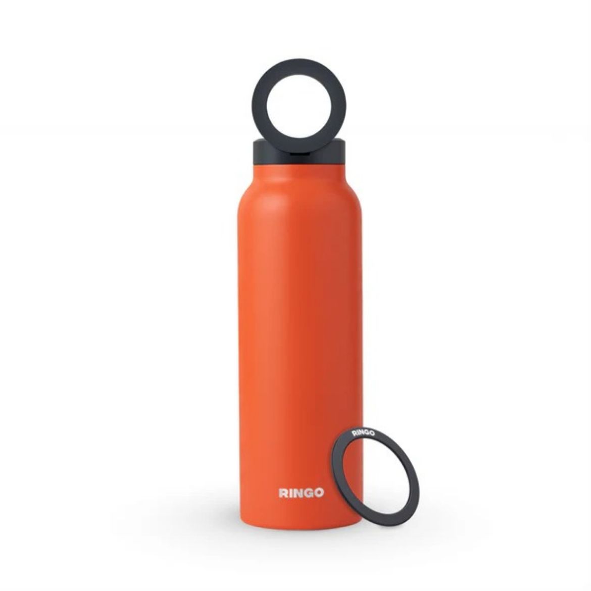 Picture of Ringo Water Bottle 1 Litre MagSafe Booster Ring / MagSafe Screw LID - Orange