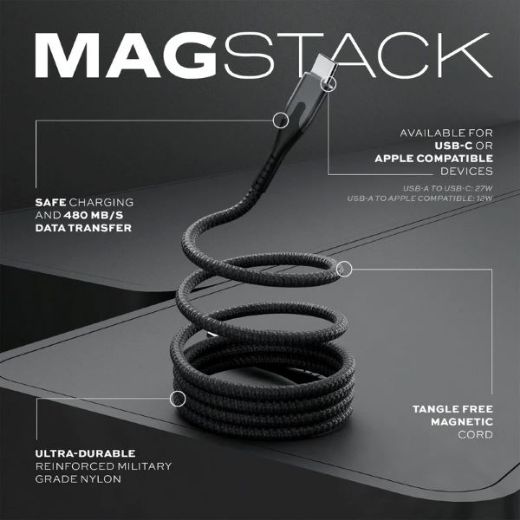 Picture of Statik MagStack Pro Magnetic 100w Cable 1M - Black