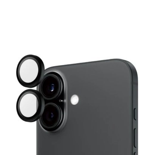 Picture of PanzerGlass Hoops Camera Black Lens for  iPhone 16/16 Plus - Black