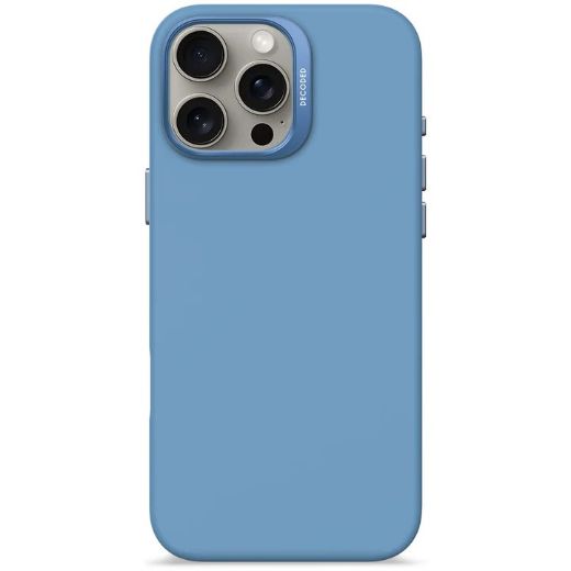 Picture of Decoded AntiMicrobial Silicone Case for iPhone 16 Pro - Light Blue