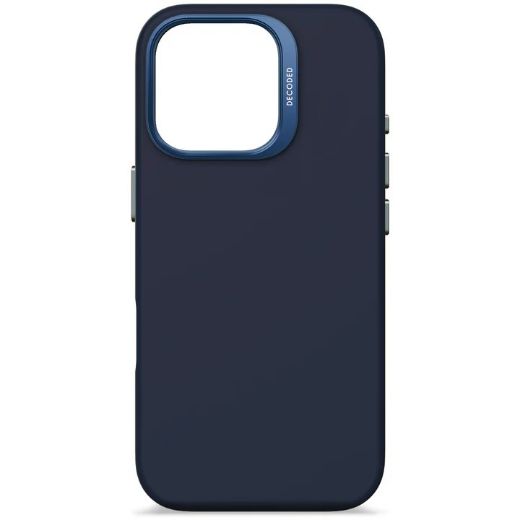 Picture of Decoded AntiMicrobial Silicone Case for iPhone 16 Pro - Navy