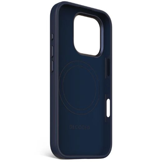 Picture of Decoded AntiMicrobial Silicone Case for iPhone 16 Pro - Navy