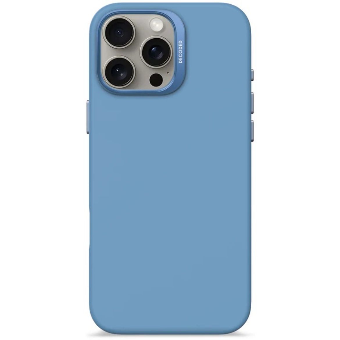 Picture of Decoded AntiMicrobial Silicone Case for iPhone 16 Pro Max - Light Blue