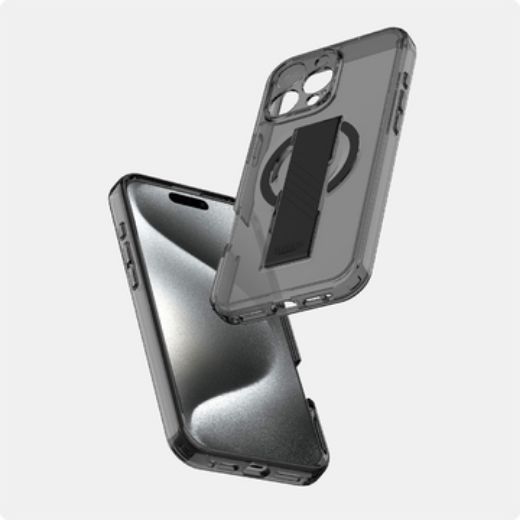 Picture of Itskins Avana Grip-It Series Case Compatible With Magsafe for iPhone 16 Pro Max  6.9-inch - Black