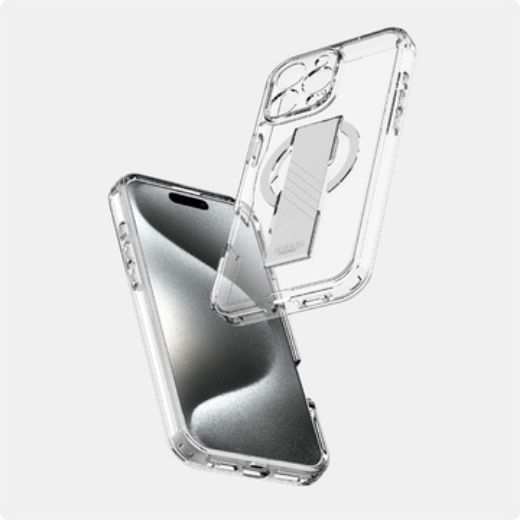 Picture of Itskins Avana Grip-It Series Case Compatible With Magsafe for iPhone 16 Pro Max  6.9-inch - Clear