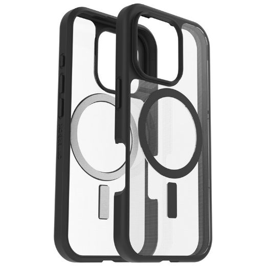 Picture of OtterBox React MagSafe Case for iPhone 16 Pro Max - Clear/Black