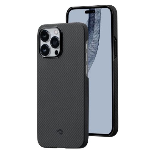 Picture of Pitaka MagEZ Case for iPhone 15 Pro Max - Black /Grey