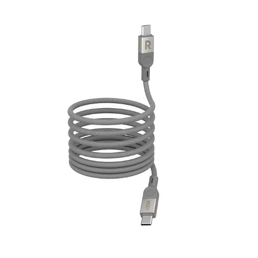 Picture of Ravpower USB-C to USB-C Braided Cable Cable 60W 1.2M - Grey