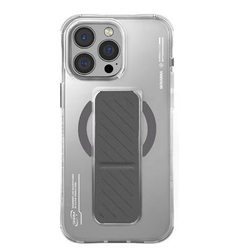 Picture of Skinarma Axon Grip Stand + Mag-Charge Case for iPhone 16 Pro Max - Titanium