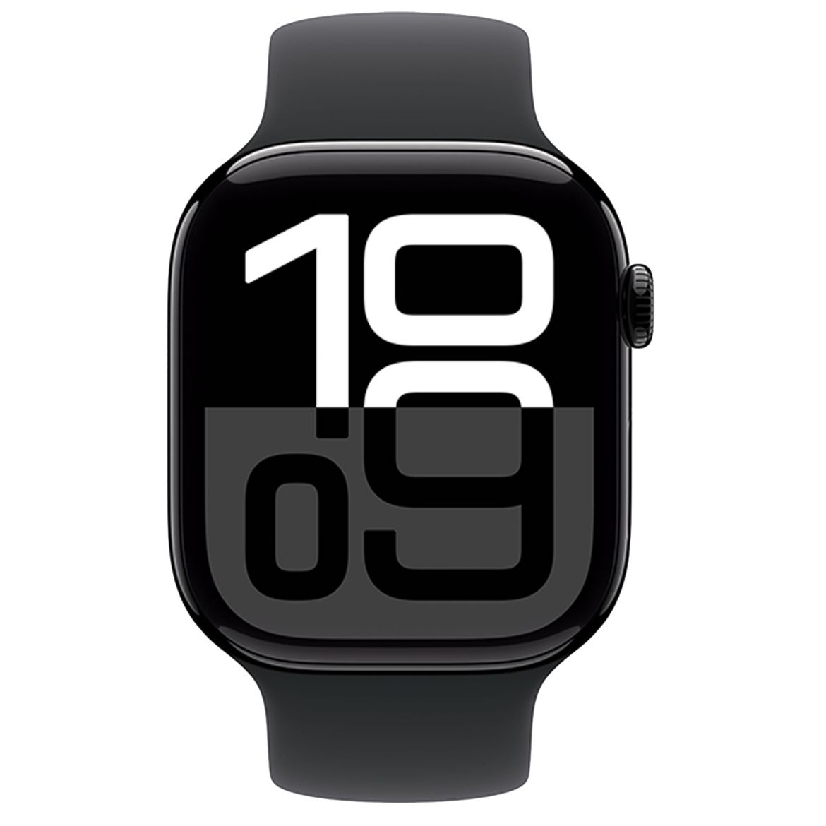 Picture of Apple Watch S10 GPS 42mm Jet Black Aluminium Case with Sport Band - Black