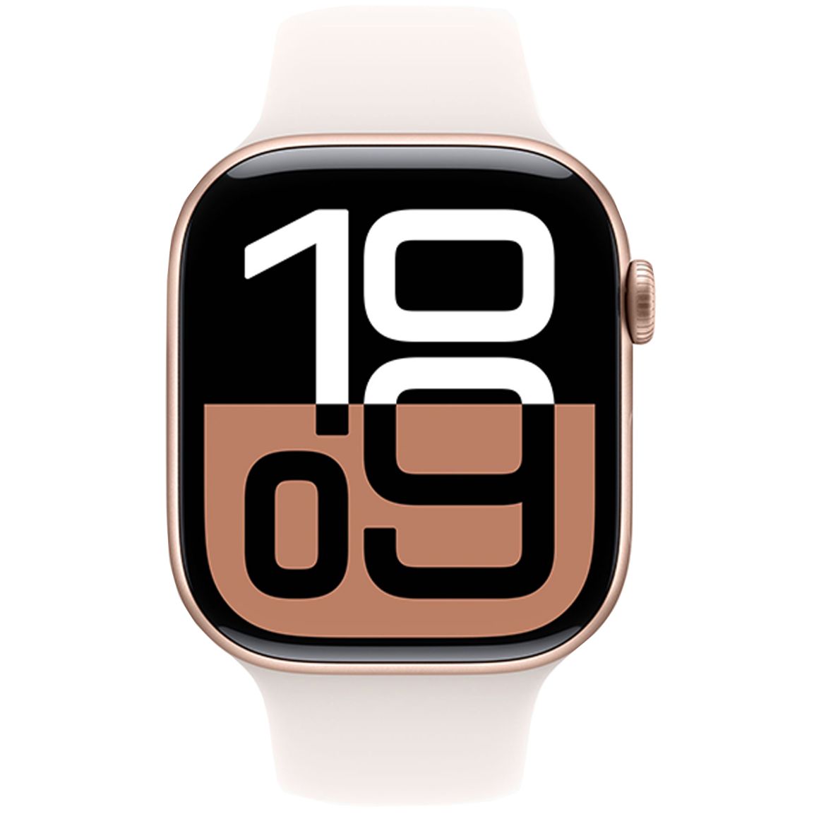 Picture of Apple Watch S10 GPS 42mm Rose Gold Aluminium Case with Sport Band - Light Blush