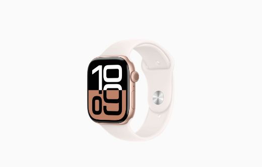 Picture of Apple Watch S10 GPS 42mm Rose Gold Aluminium Case with Sport Band - Light Blush