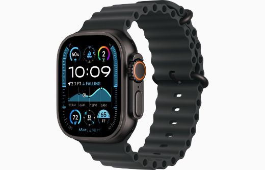 Picture of Apple Watch Ultra 2 Cell 49mm Black Titanium Case with Ocean Band - Black