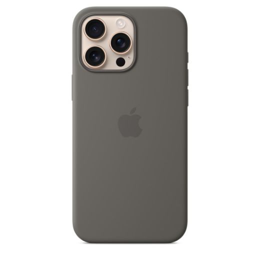 Picture of Apple iPhone 16 Pro Silicone Case with MagSafe - Stone Gray