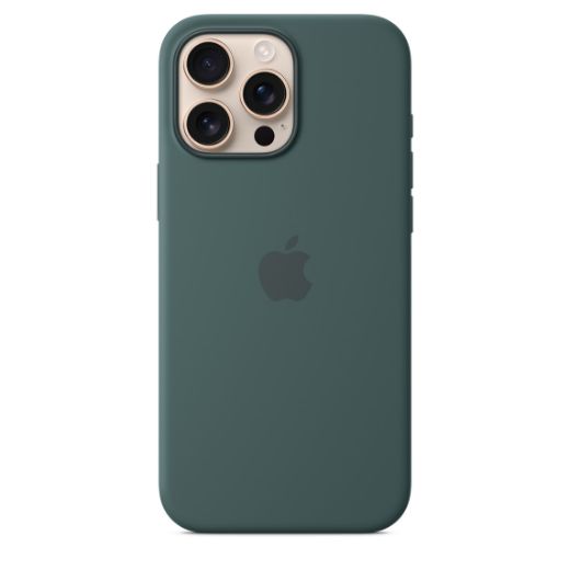 Picture of Apple iPhone 16 Pro Silicone Case with MagSafe - Lake Green