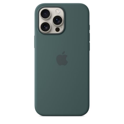 Picture of Apple iPhone 16 Pro Silicone Case with MagSafe - Lake Green