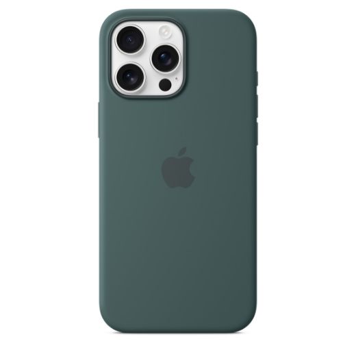 Picture of Apple iPhone 16 Pro Silicone Case with MagSafe - Lake Green