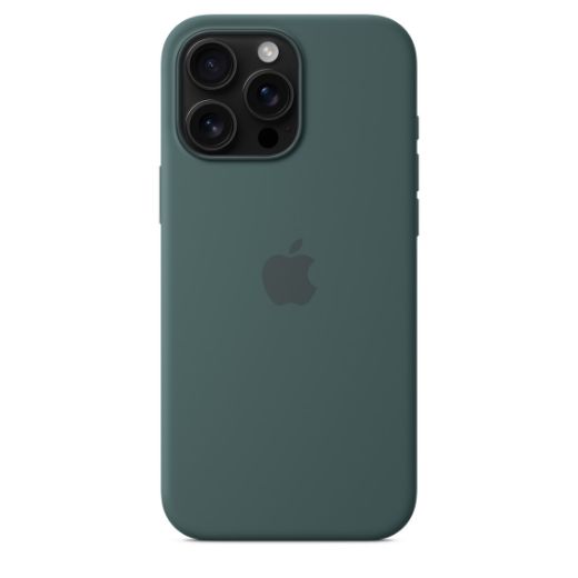 Picture of Apple iPhone 16 Pro Silicone Case with MagSafe - Lake Green