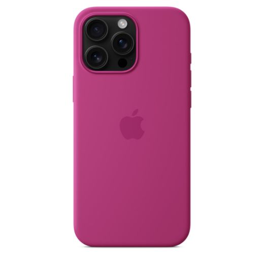 Picture of Apple iPhone 16 Pro Silicone Case with MagSafe - Fuchsia