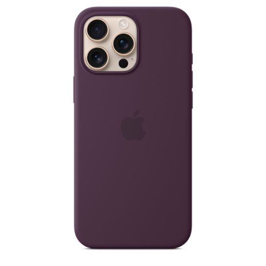 Picture of Apple iPhone 16 Pro Silicone Case with MagSafe - Plum