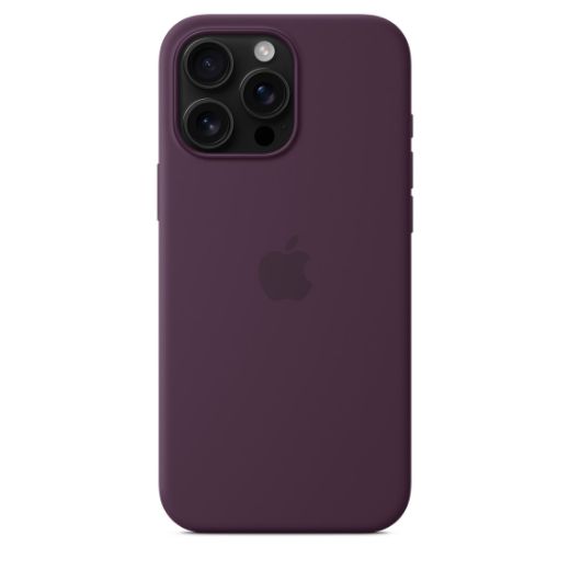 Picture of Apple iPhone 16 Pro Silicone Case with MagSafe - Plum