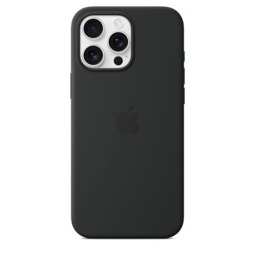 Picture of Apple iPhone 16 Pro Silicone Case with MagSafe - Black