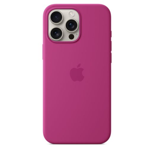 Picture of Apple iPhone 16 Pro Max Silicone Case with MagSafe - Fuchsia