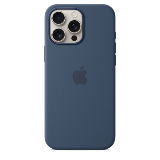 Picture of Apple iPhone 16 Pro Max Silicone Case with MagSafe - Denim